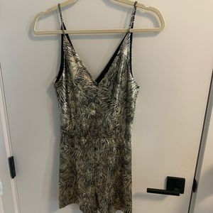 Topshop silver romper